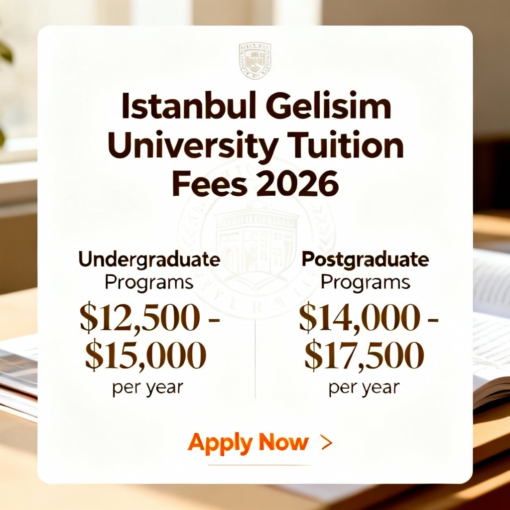 İstanbul Gelişim Üniversitesi 2026 Öğrenim Ücretleri (İngilizce)