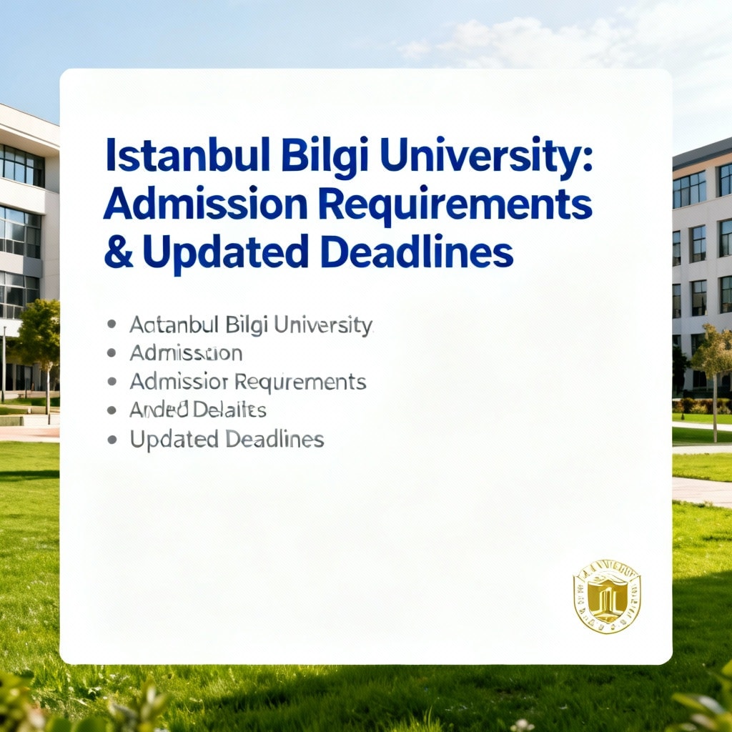 Istanbul Bilgi University: Admission Requirements & Updated Deadlines
