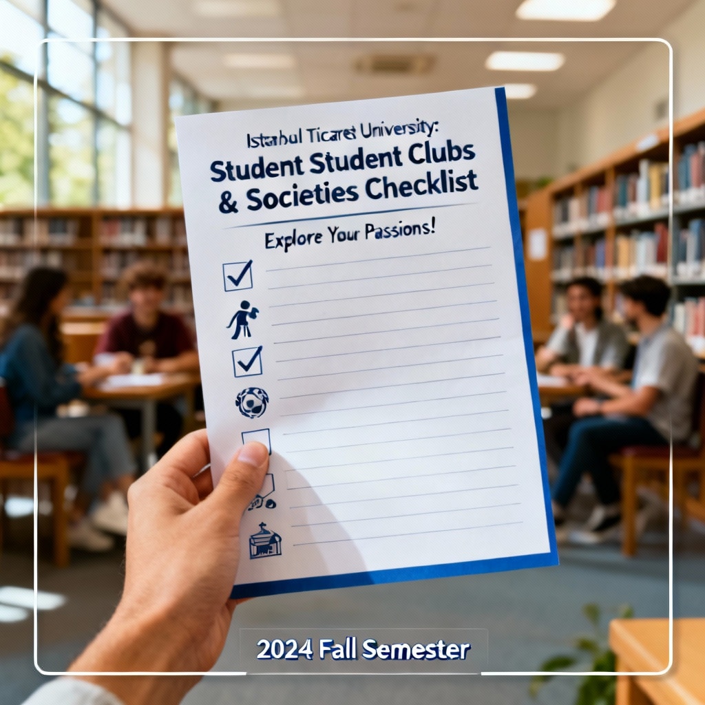 Istanbul Ticaret University: Student Clubs & Societies Checklist