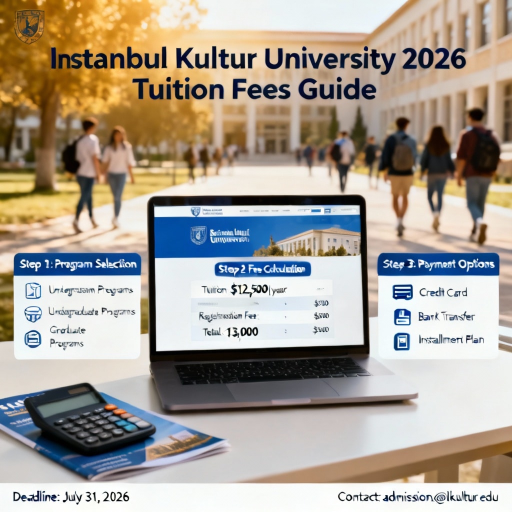Istanbul Kultur University Tuition Fees 2026 — Step-by-Step