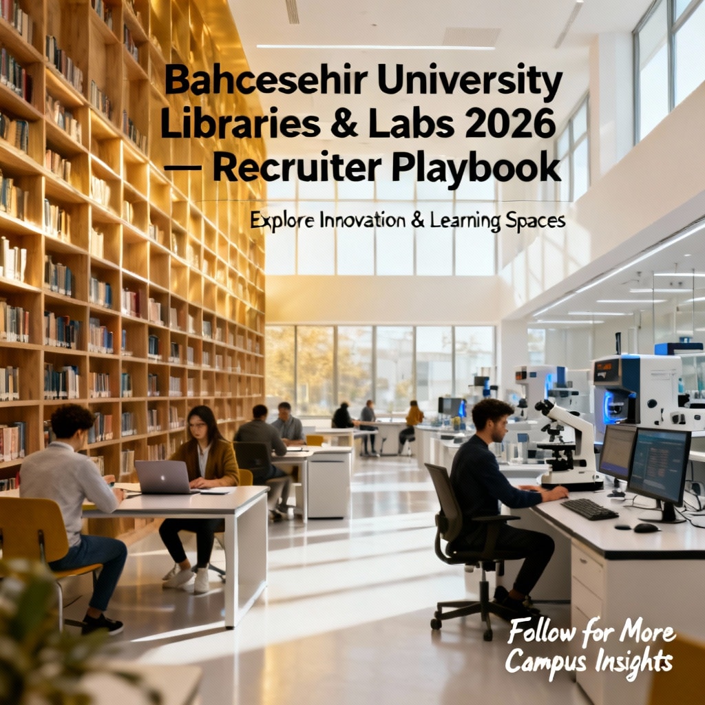 Bahcesehir University Libraries & Labs 2026 — Recruiter Playbook