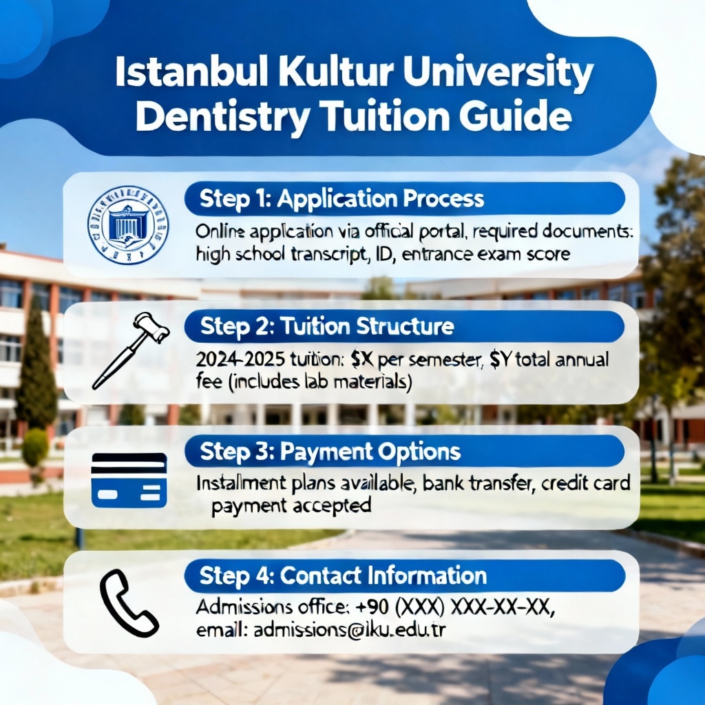 Istanbul Kultur University Dentistry Tuition — Step by Step