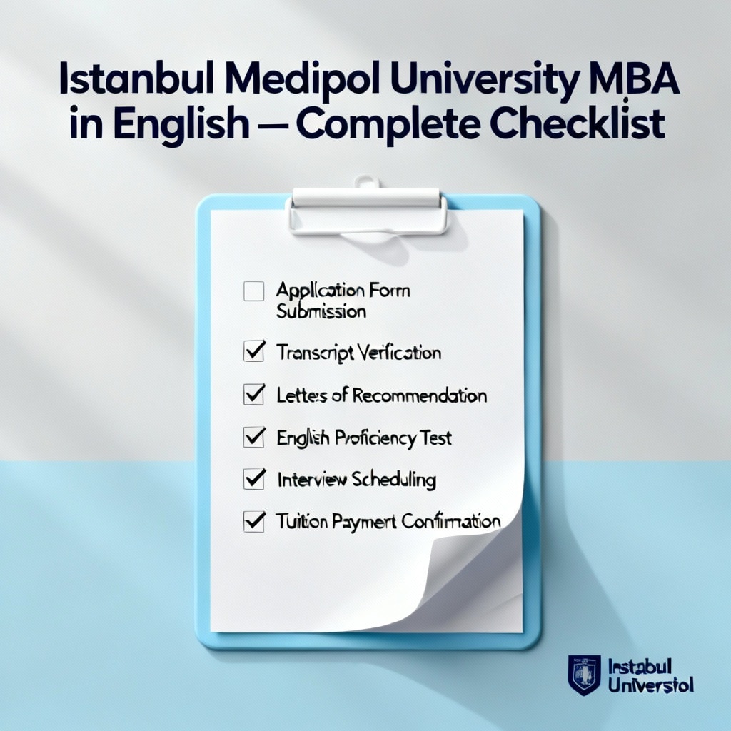 İstanbul Medipol Üniversitesi İngilizce MBA — Tam Kontrol Listesi