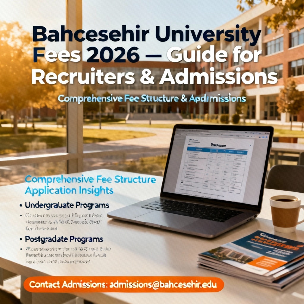 Bahcesehir University Fees 2026 — Guide for Recruiters & Admissions