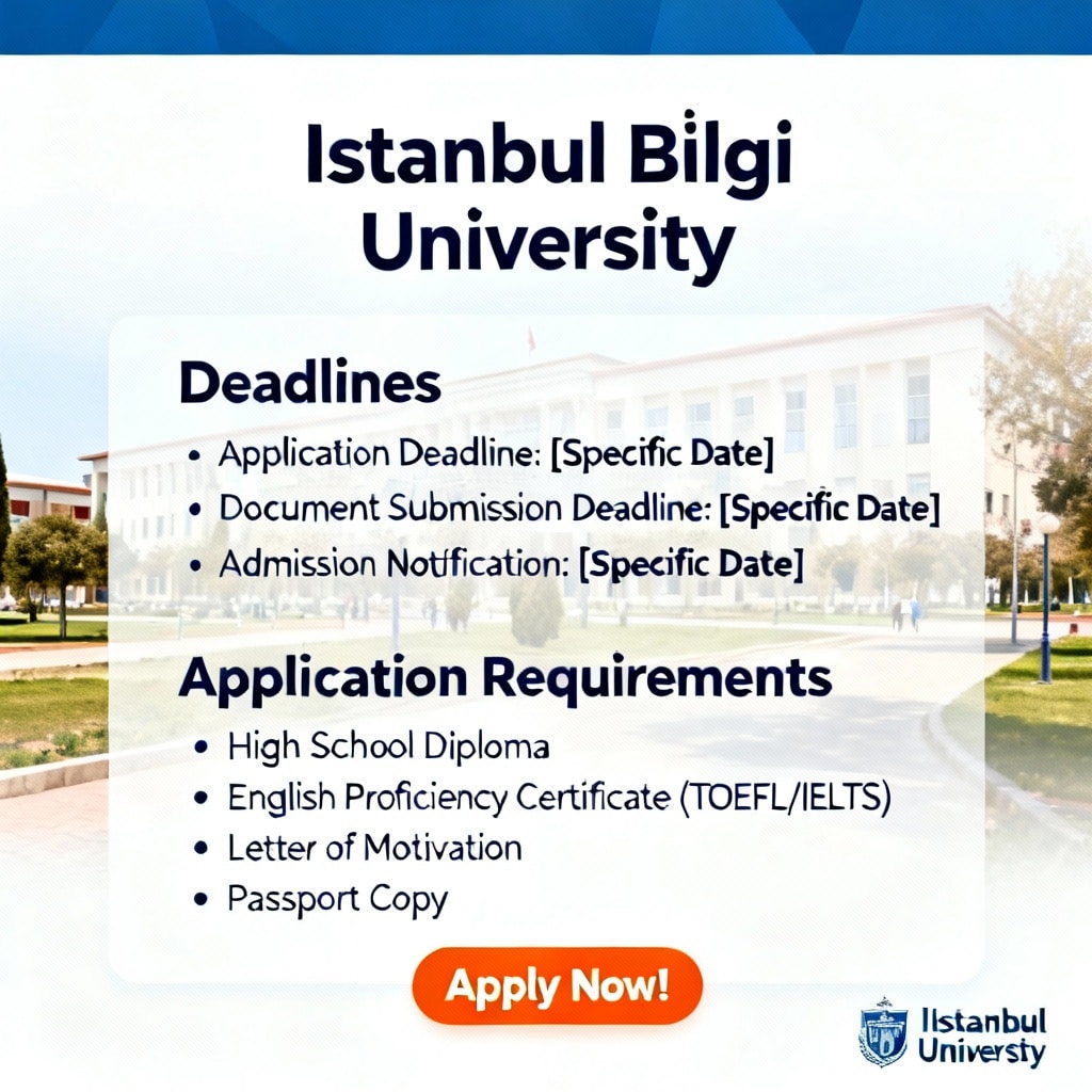 Istanbul Bilgi University — Deadlines & Application Requirements