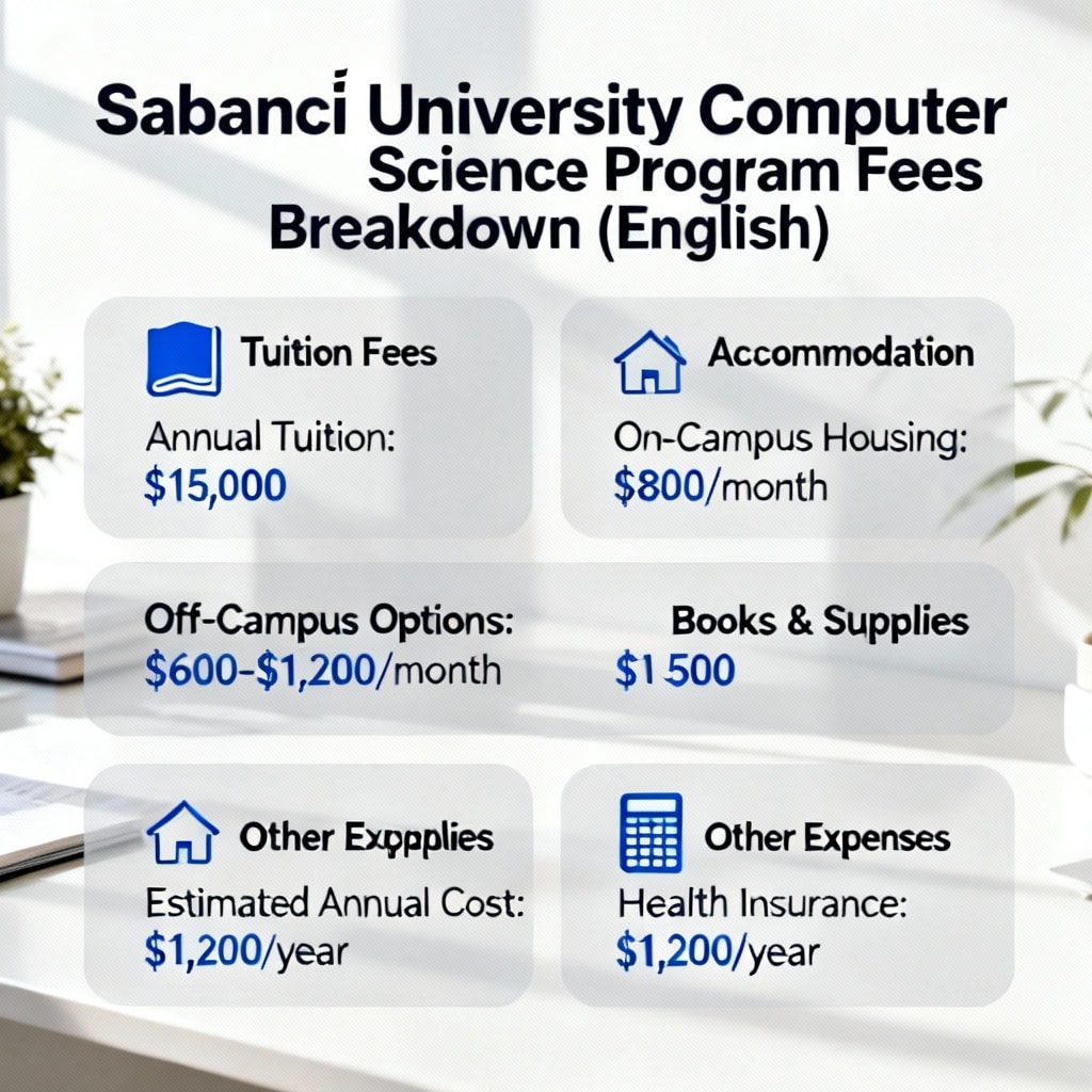 Sabancı University Computer Science (English) Fees Breakdown