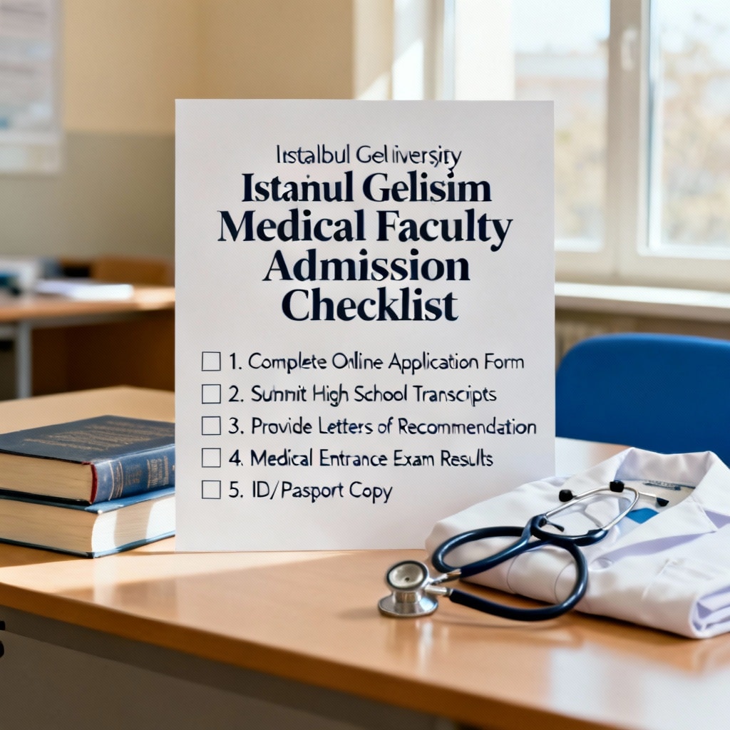 İstanbul Gelişim Üniversitesi Tıp Fakültesi Kabul Kontrol Listesi
