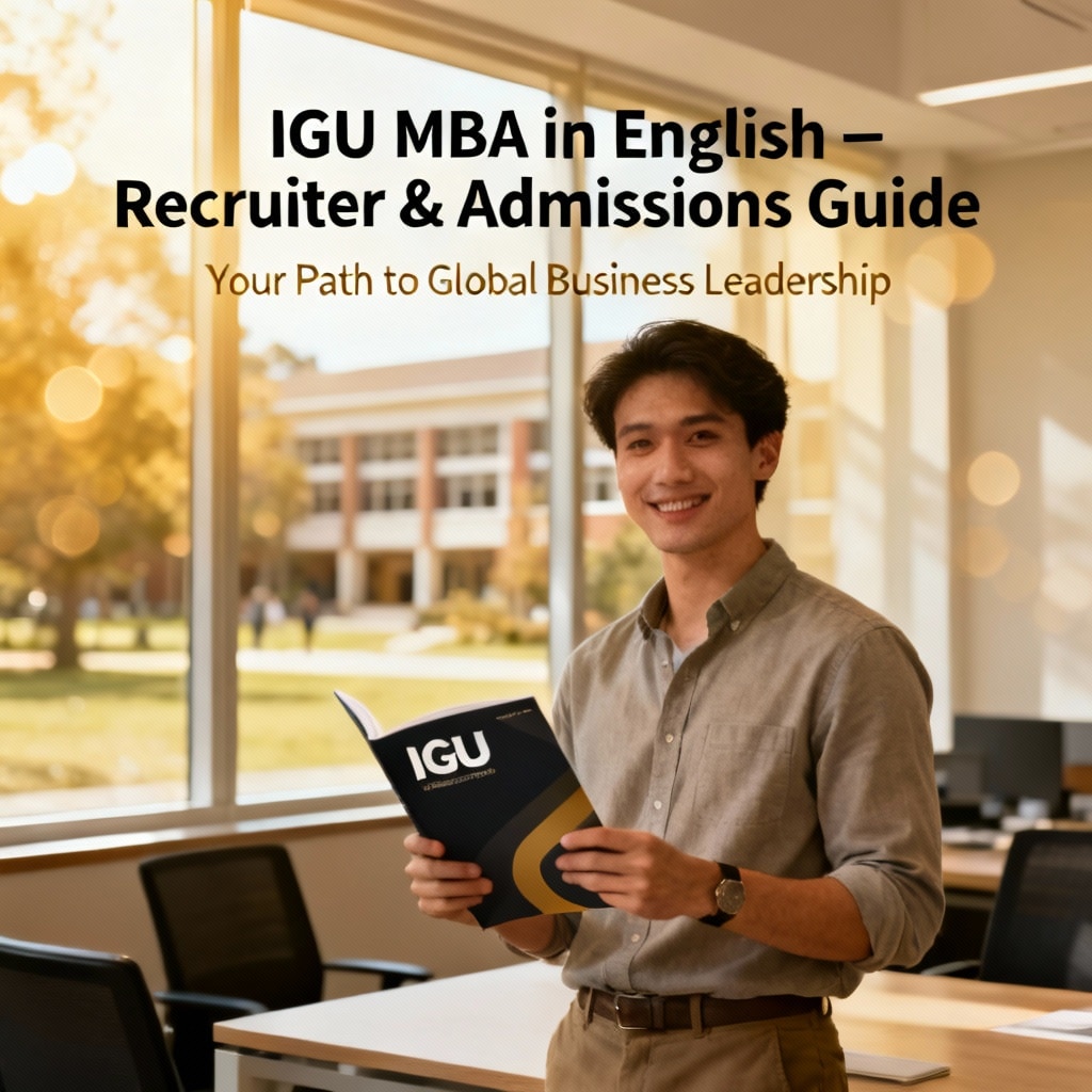 IGU MBA İngilizce – İşveren ve Kabul Rehberi