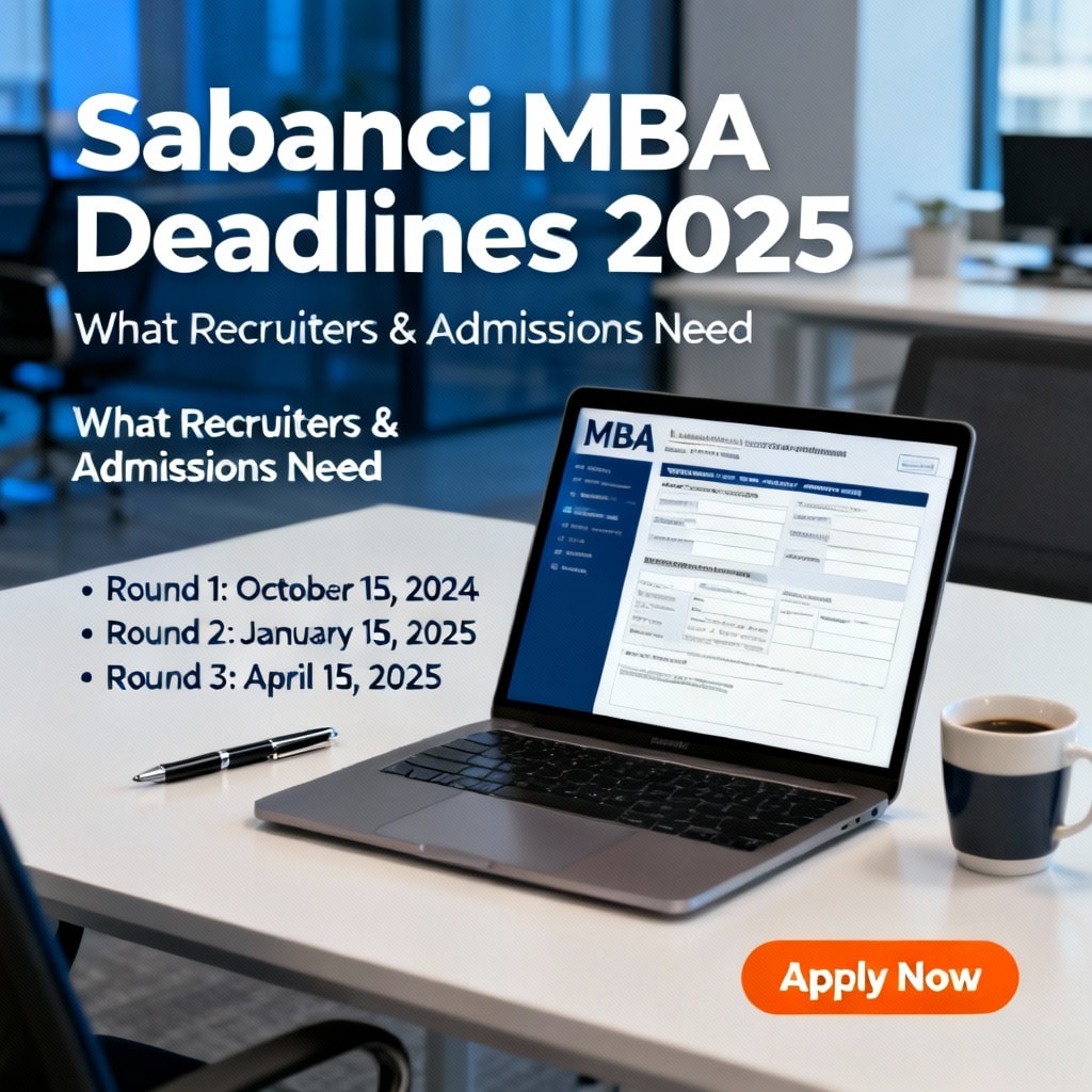 Sabancı MBA Son Tarihleri 2025: İşe Alımcılar ve Kabul Süreci İçin Gerekenler