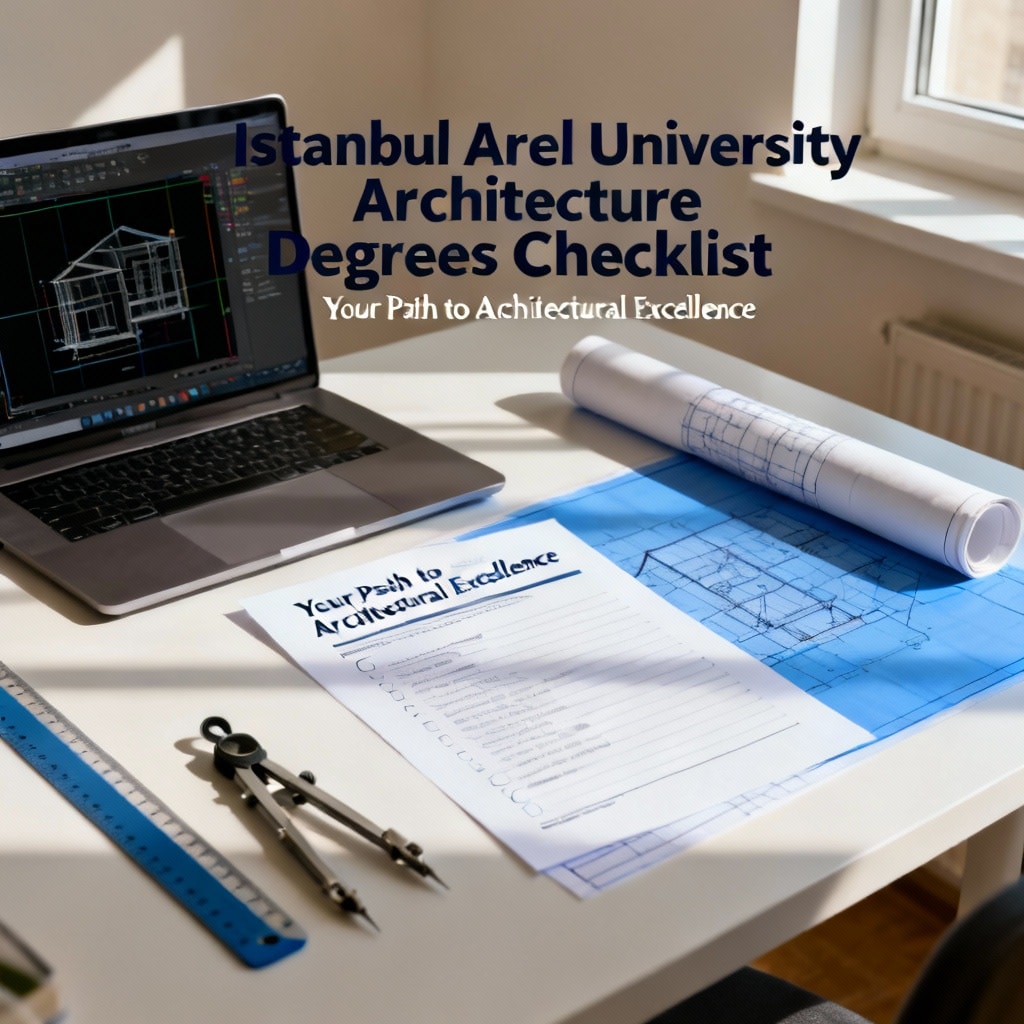 Istanbul Arel University Architecture Degrees Checklist