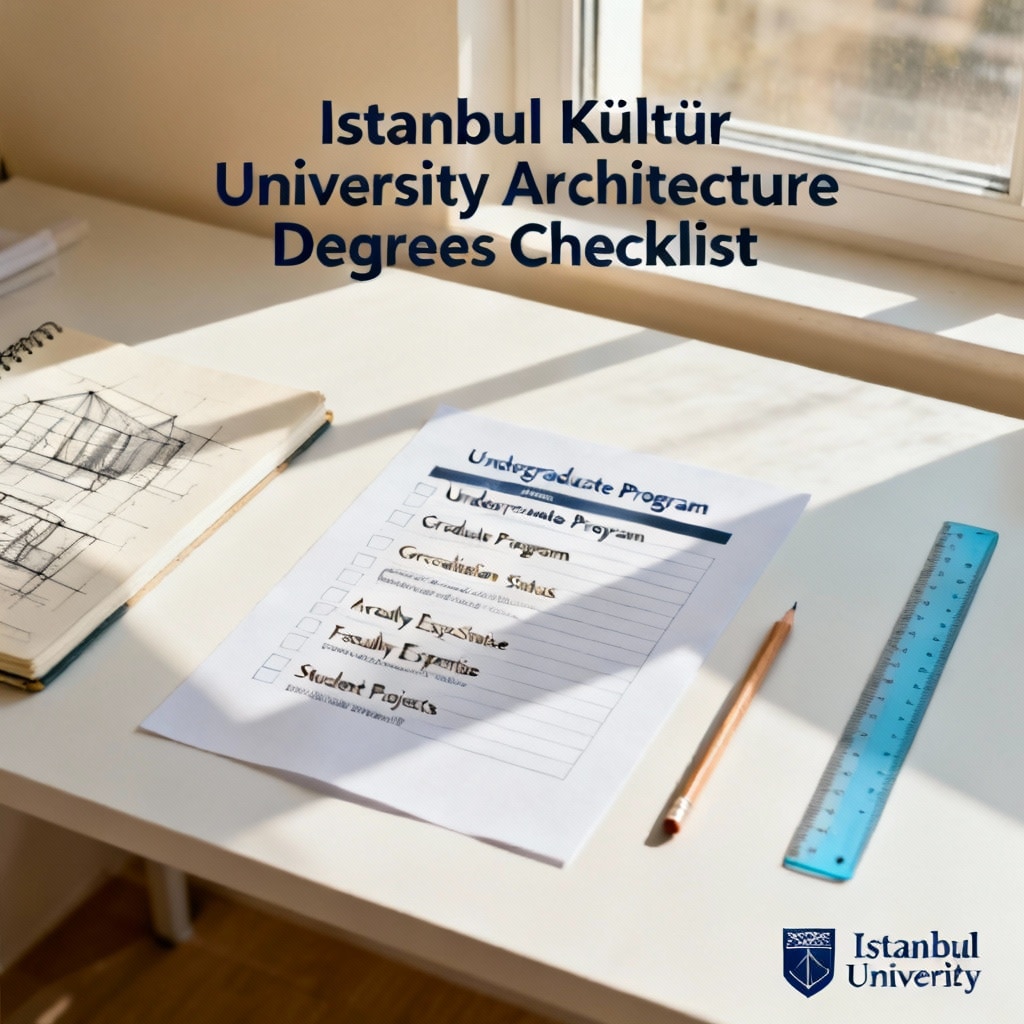 Istanbul Kültür University Architecture Degrees Checklist