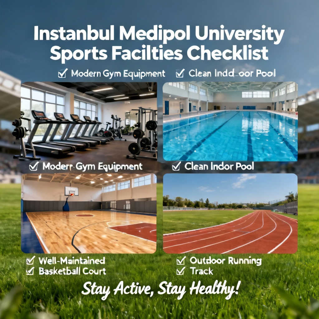 İstanbul Medipol University Sports Facilities Checklist