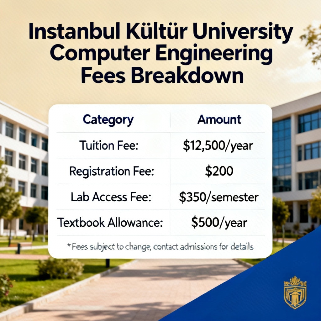 Istanbul Kültür University Computer Engineering Fees Breakdown