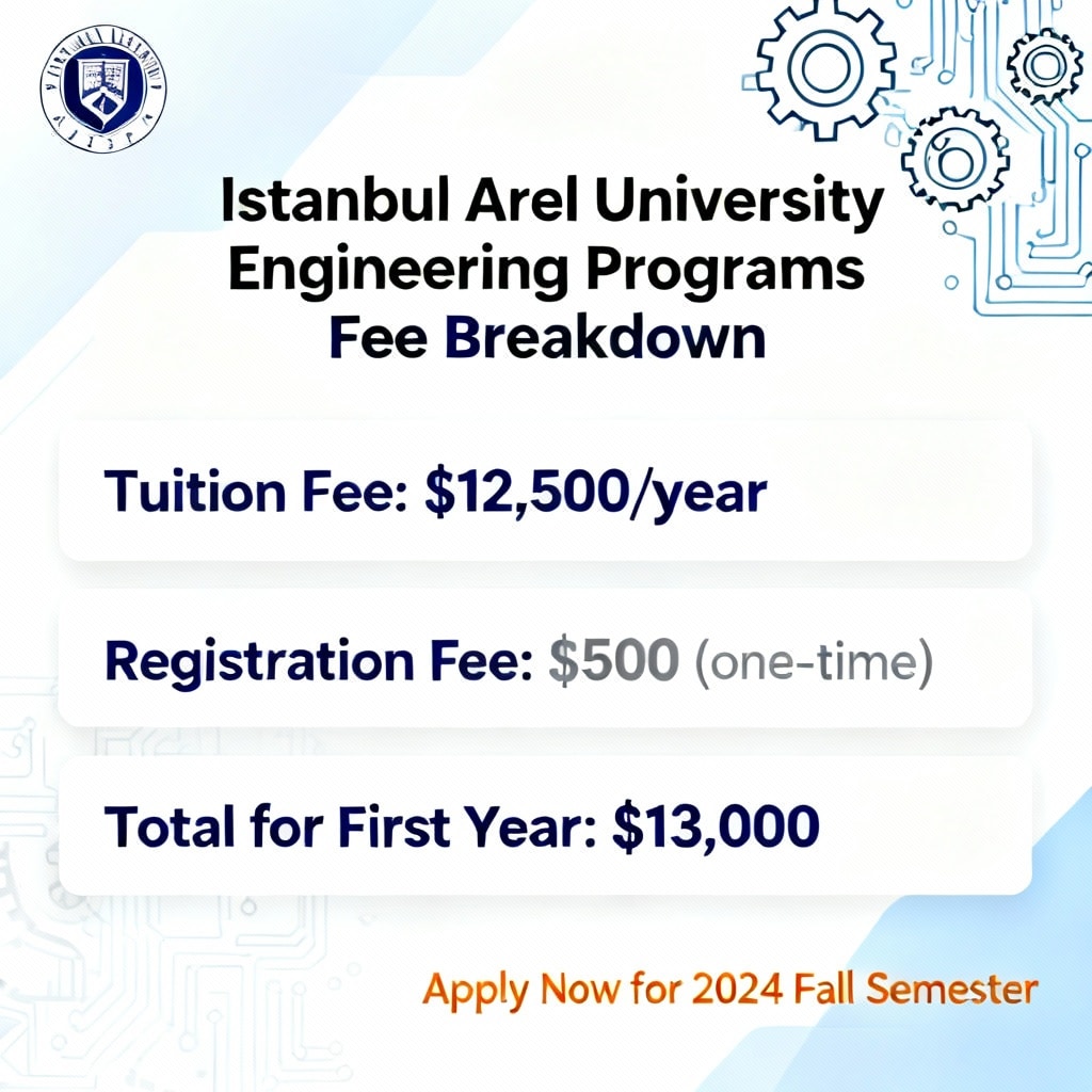 Istanbul Arel University: Engineering Programs Fee Breakdown