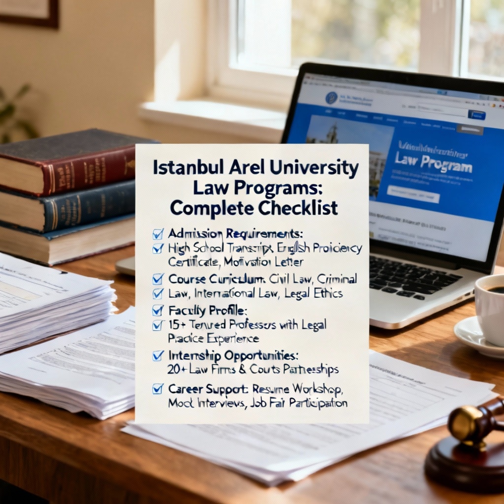 Istanbul Arel University Law Programs: Complete Checklist