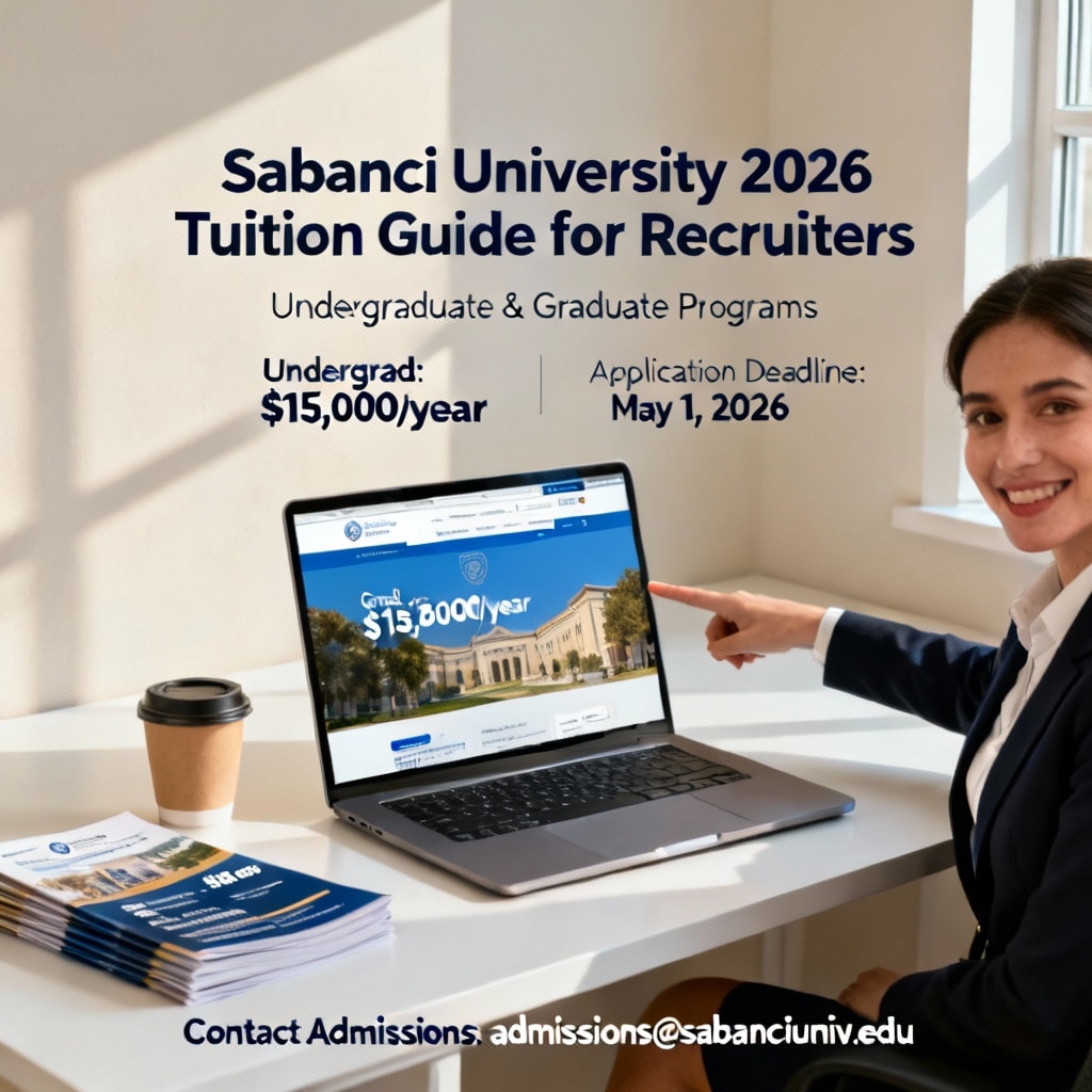 Sabancı University tuition 2026 (English) — Guide for Recruiters