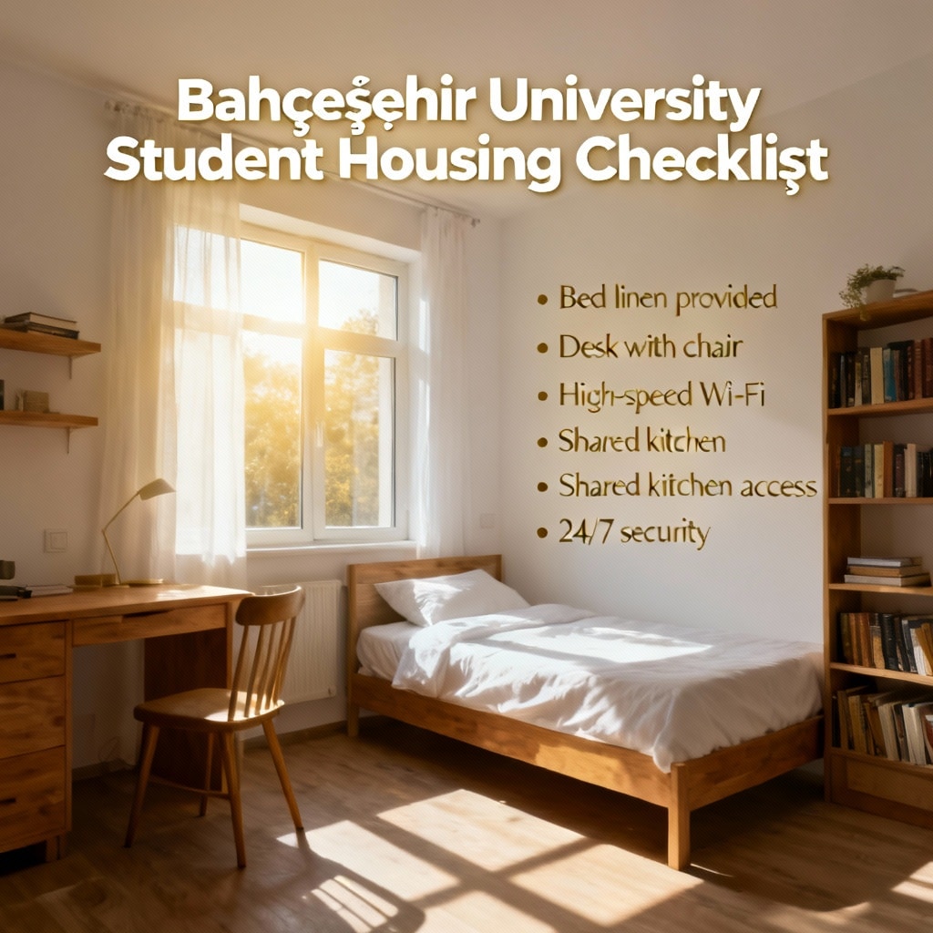 Bahçeşehir Üniversitesi Öğrenci Konaklama Kontrol Listesi