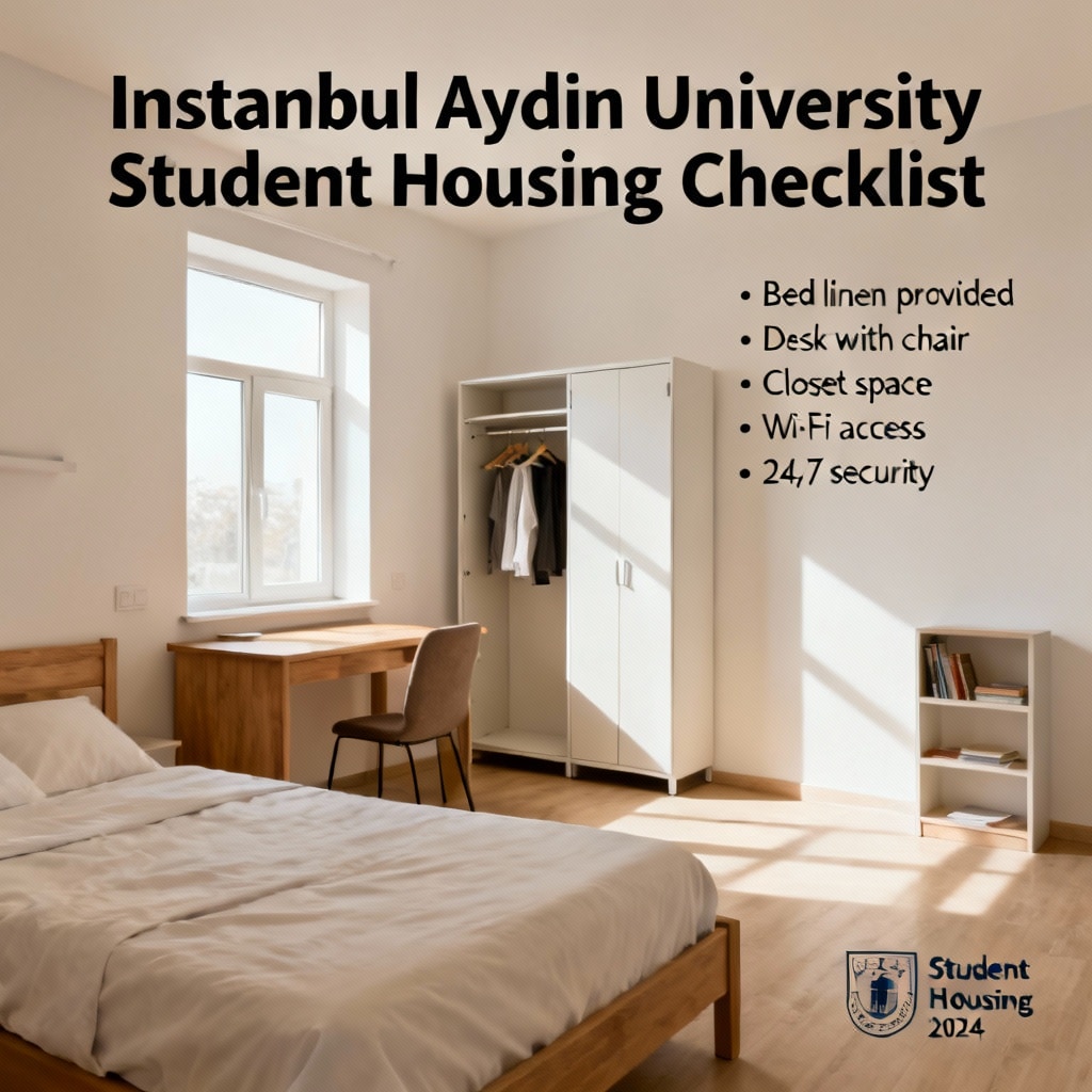 İstanbul Aydın Üniversitesi Öğrenci Konaklama Kontrol Listesi