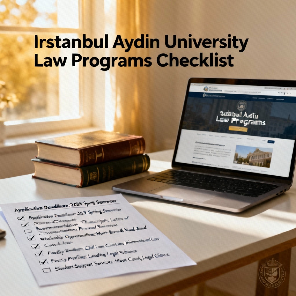 Istanbul Aydın University Law Programs Checklist