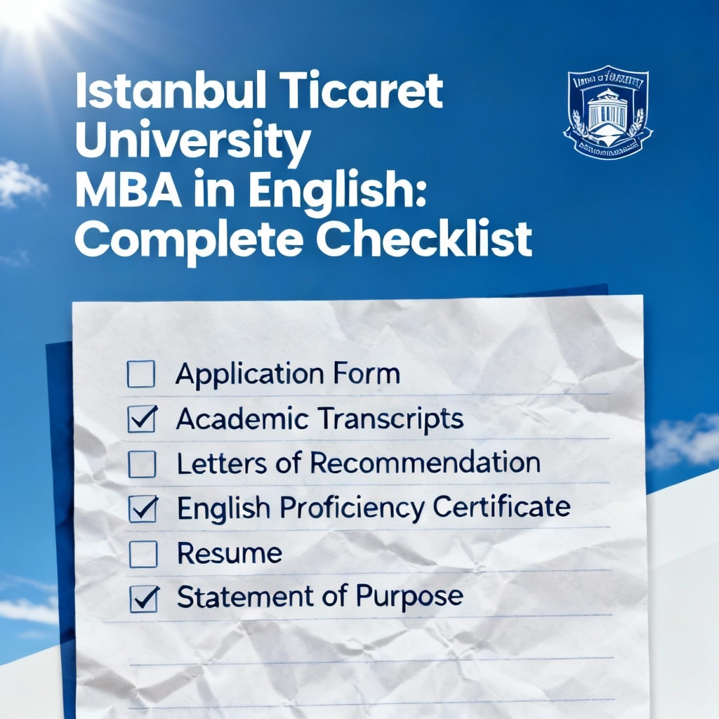 Istanbul Ticaret University MBA in English: Complete Checklist