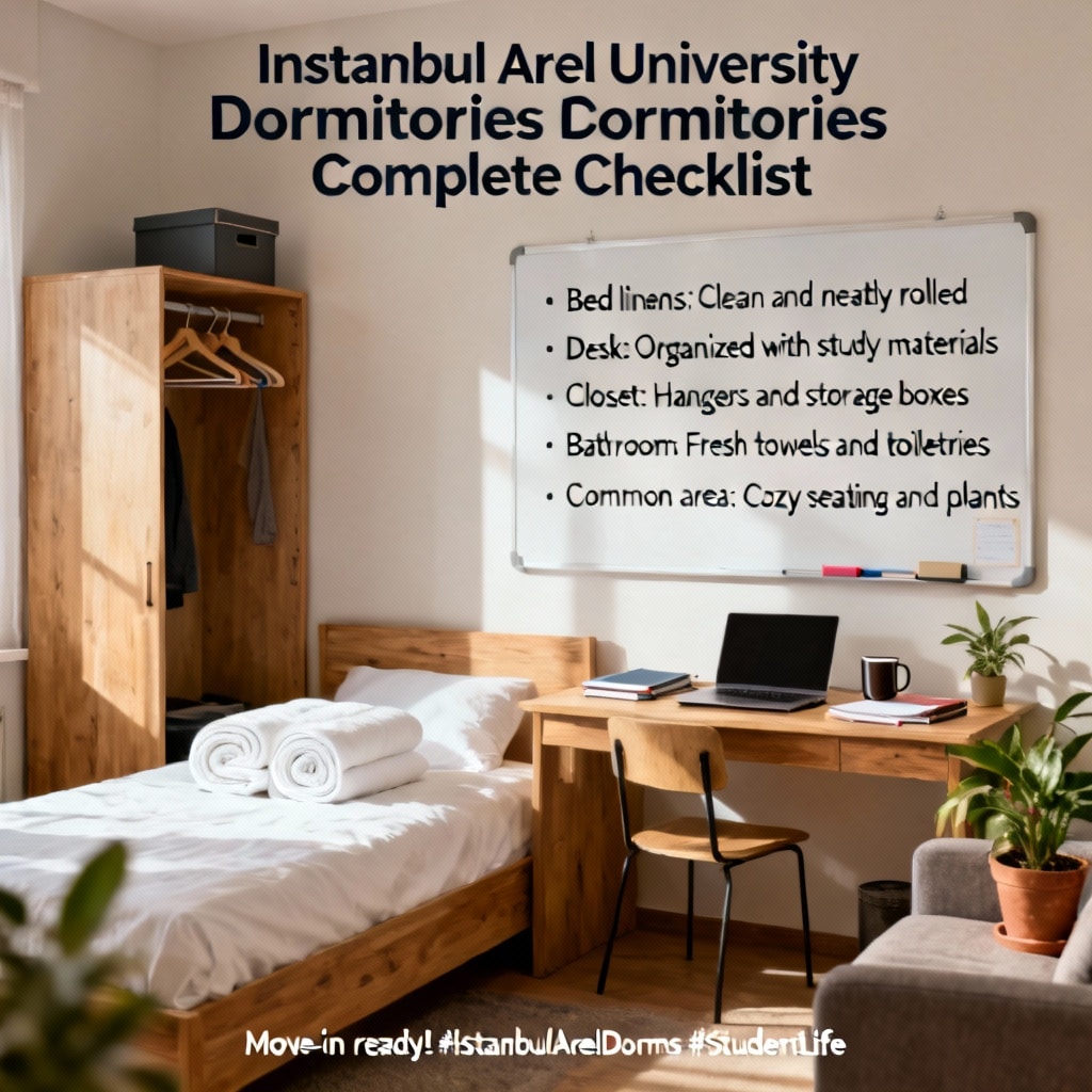 Istanbul Arel University Dormitories: Complete Checklist