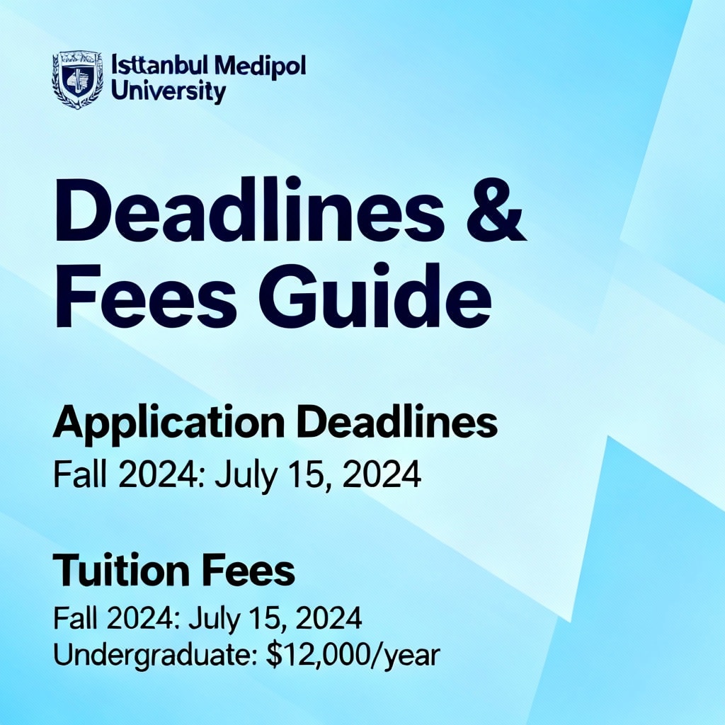 İstanbul Medipol University: Deadlines & Fees Guide