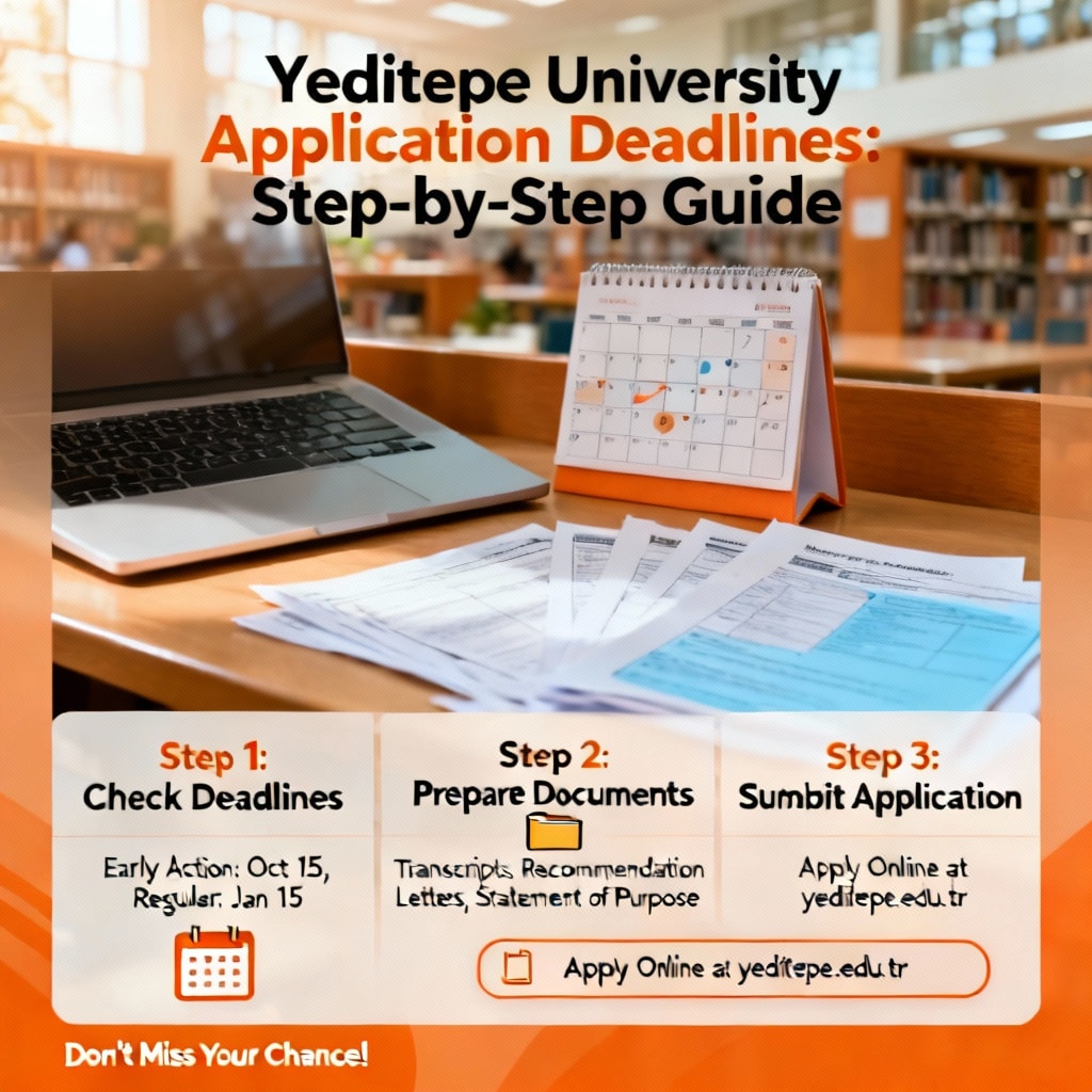 Yeditepe University Application Deadlines: Step-by-Step Guide