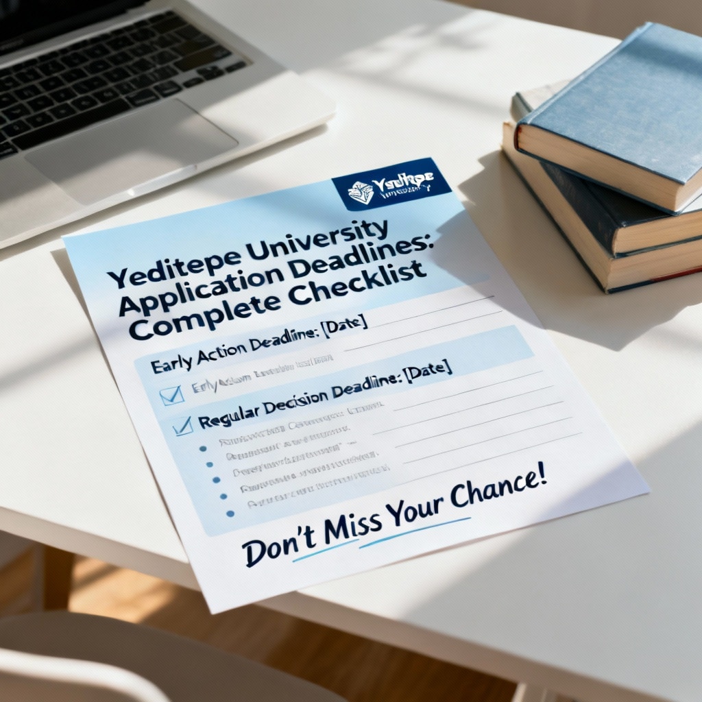 Yeditepe University Application Deadlines: Complete Checklist