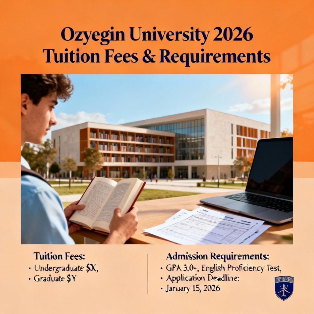 Özyeğin Üniversitesi öğrenim ücretleri & 2026 gereksinimleri