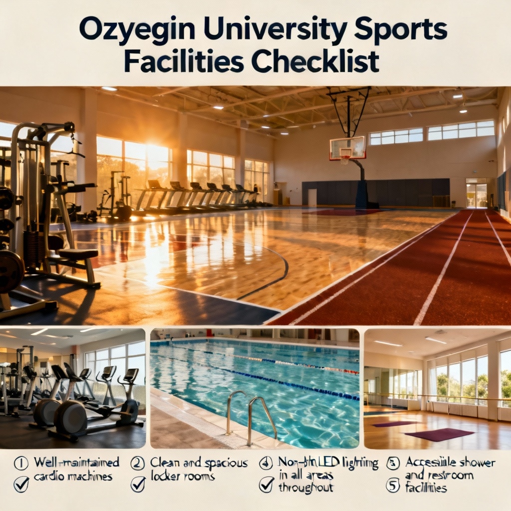 Özyeğin Üniversitesi Spor Tesisleri Kontrol Listesi