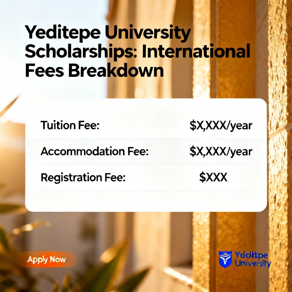 Yeditepe University Scholarships: International Fees Breakdown
