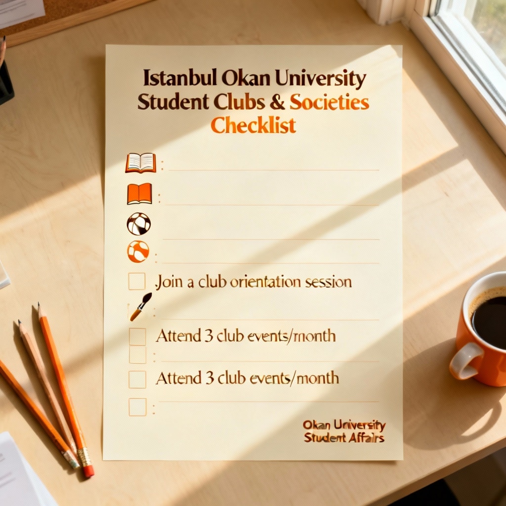 Istanbul Okan University Student Clubs & Societies Checklist