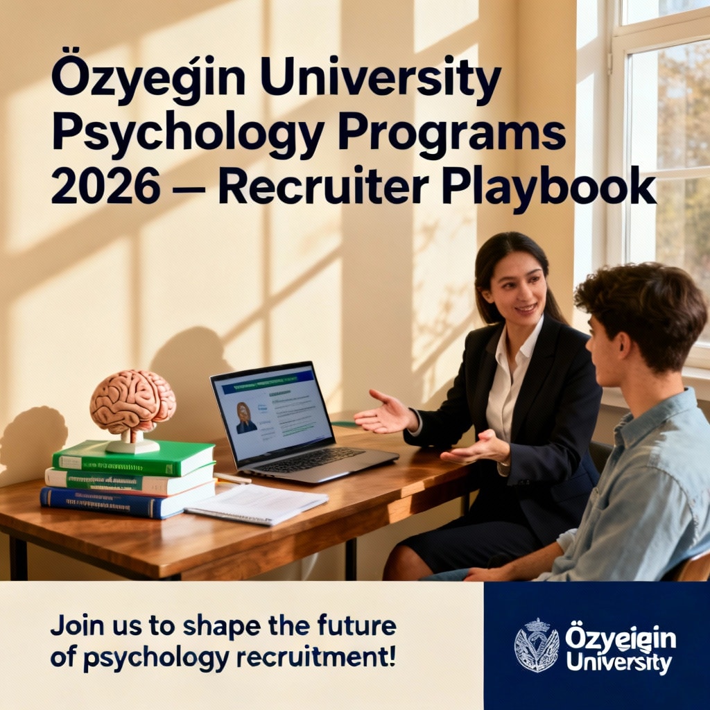 Özyeğin University Psychology Programs 2026 — Recruiter Playbook