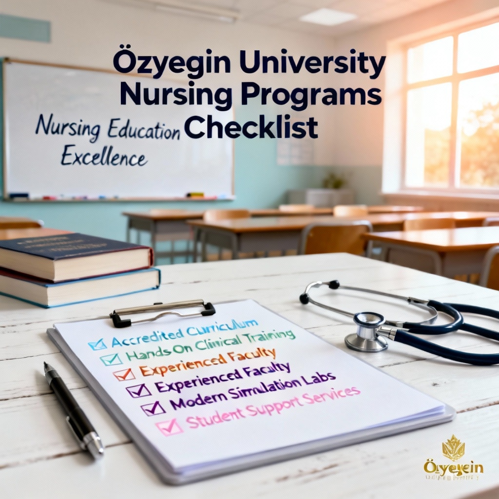 Özyeğin University Hemşirelik Programları Kontrol Listesi