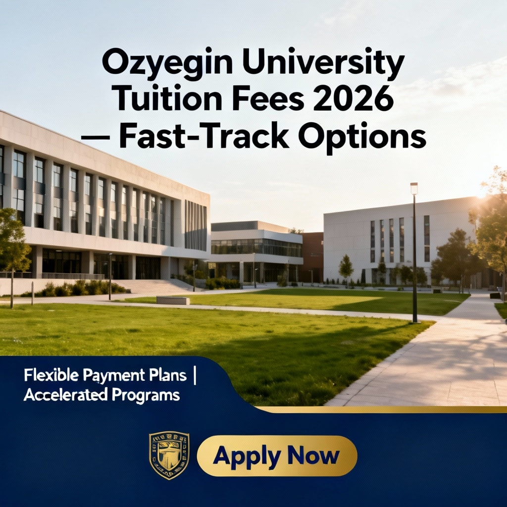 Özyeğin Üniversitesi 2026 öğrenim ücretleri — hızlandırılmış seçenekler
