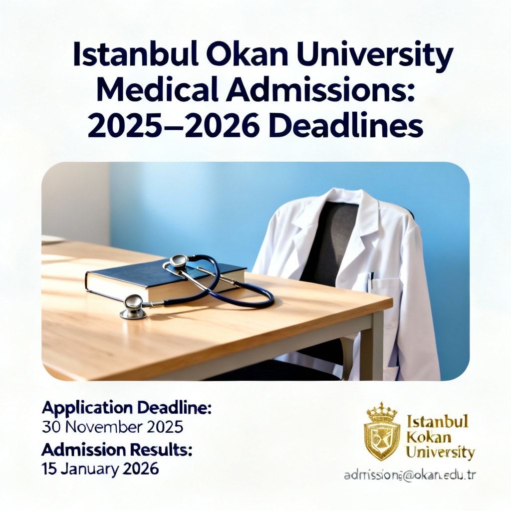 Istanbul Okan University Medical Admissions: 2025–2026 Deadlines