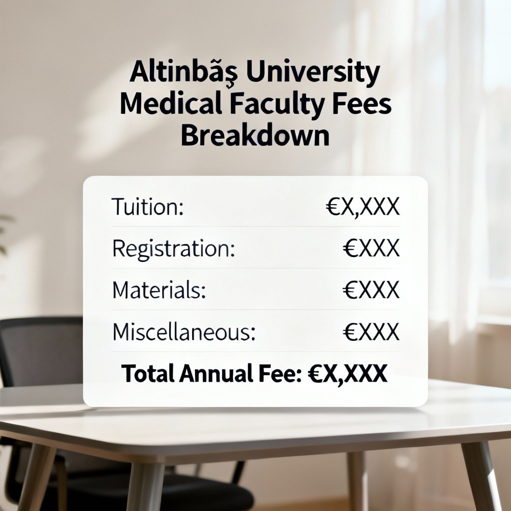 Altınbaş University Medical Faculty Fees Breakdown