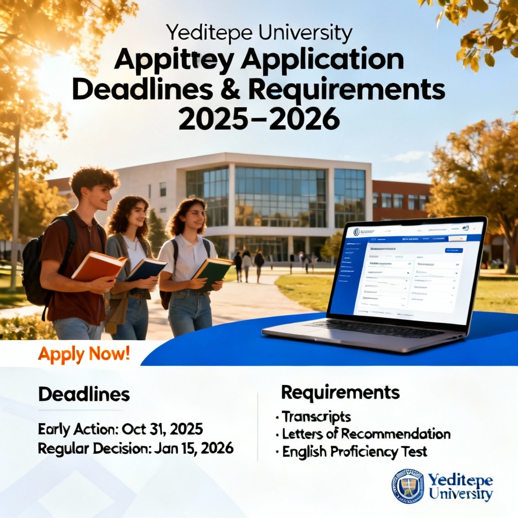 Yeditepe University Application Deadlines & Requirements 2025–2026