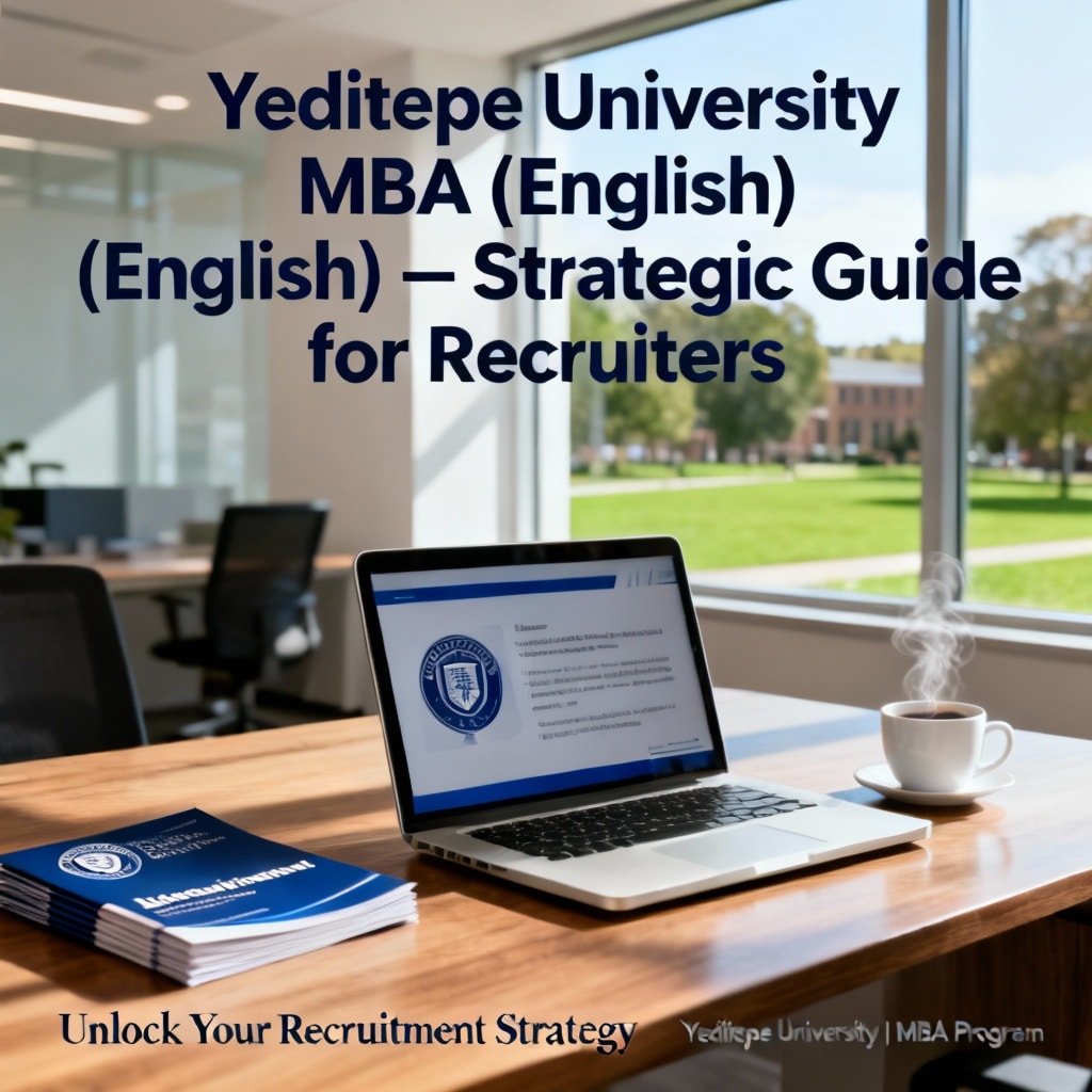 Yeditepe University MBA (English) — Strategic Guide for Recruiters