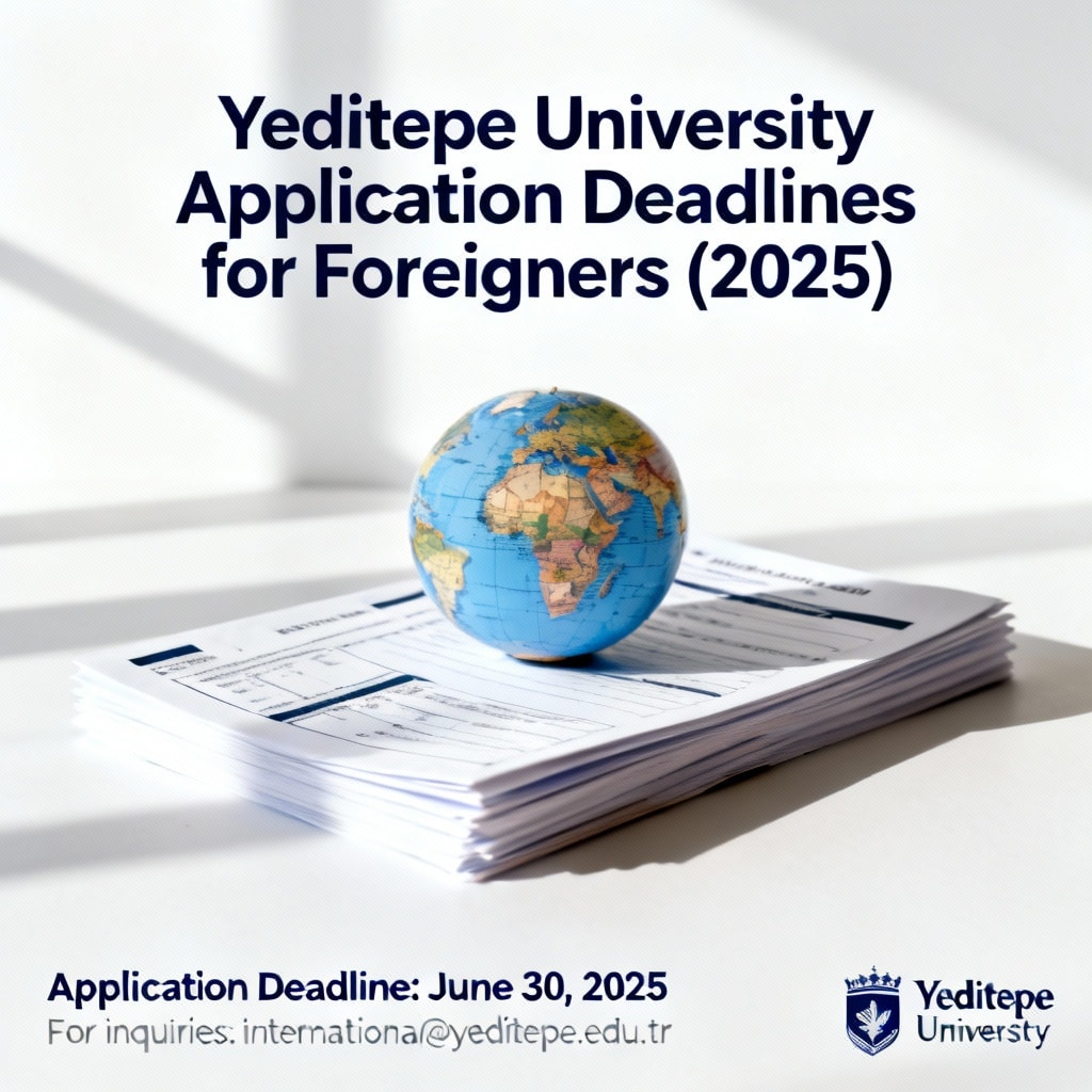 Yeditepe University Application Deadlines for Foreigners (2025)