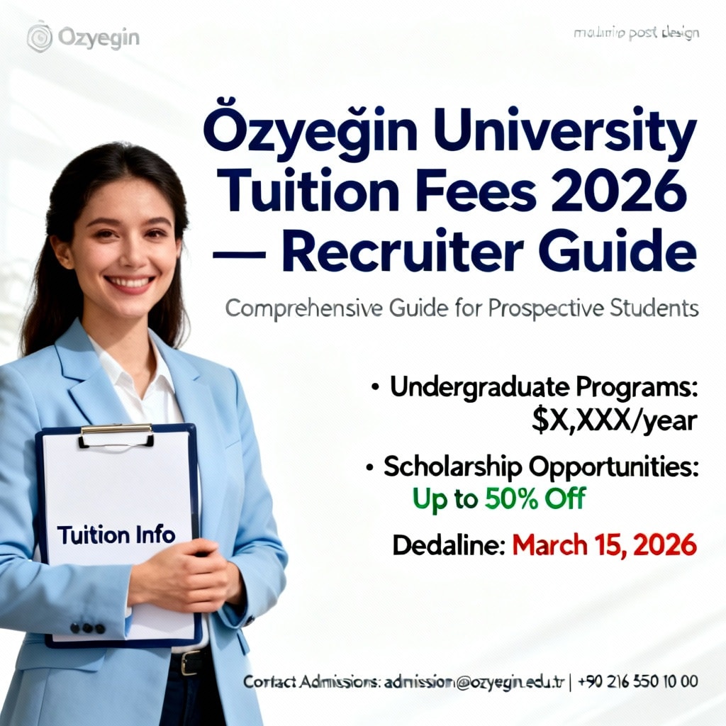 Özyeğin Üniversitesi 2026 Öğrenim Ücretleri — İşe Alım Rehberi
