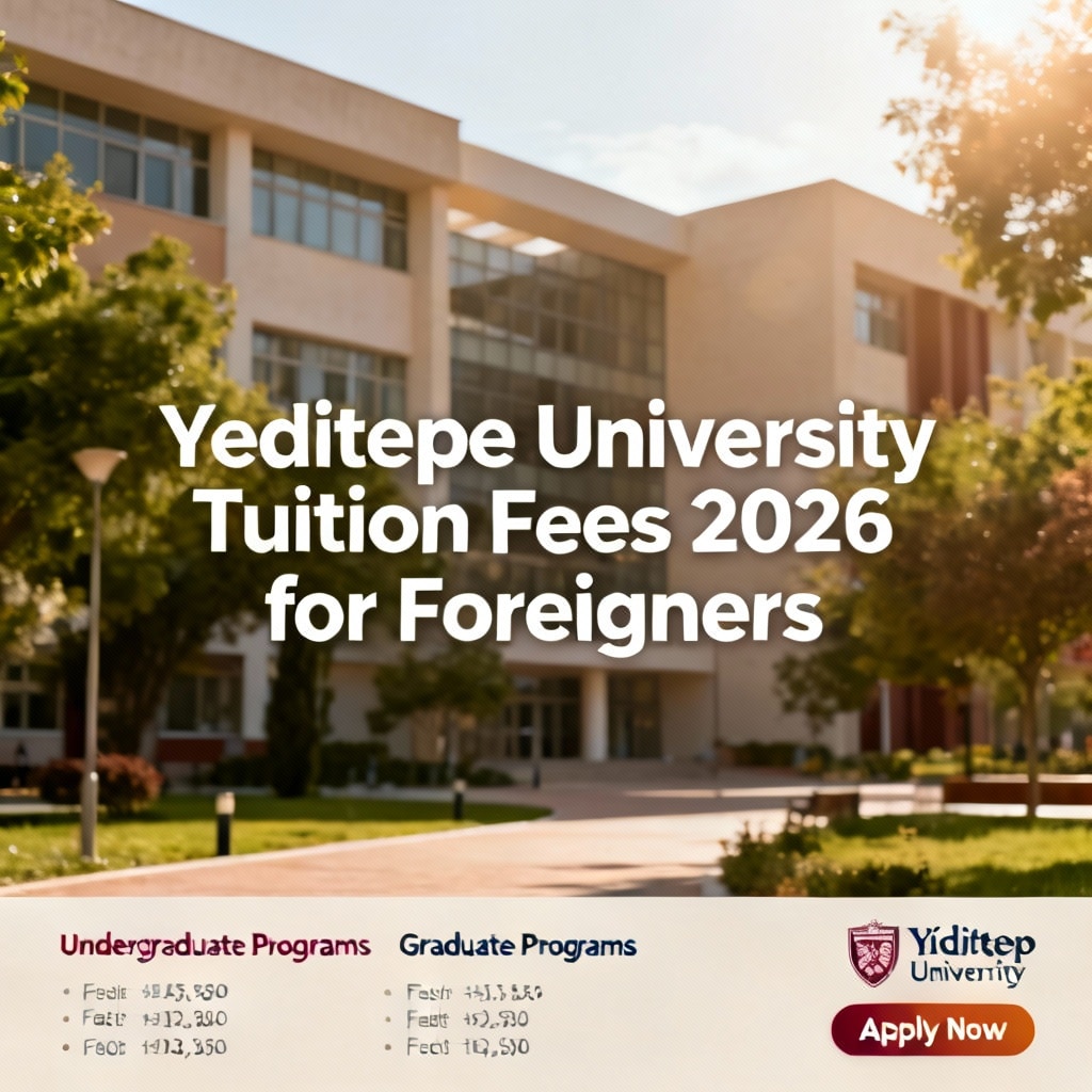 Yeditepe University Tuition Fees 2026 for Foreigners