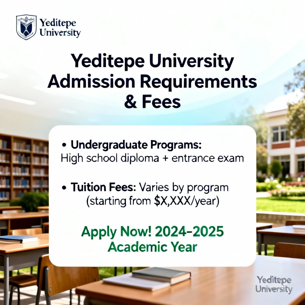 Yeditepe University — Admission Requirements & Fees