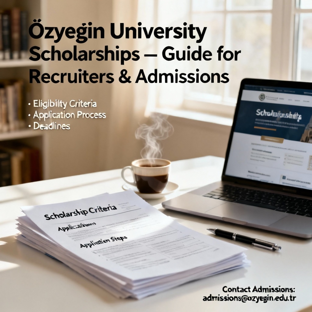 Özyeğin University Scholarships — Recruiterlar ve Kabul için Kılavuz