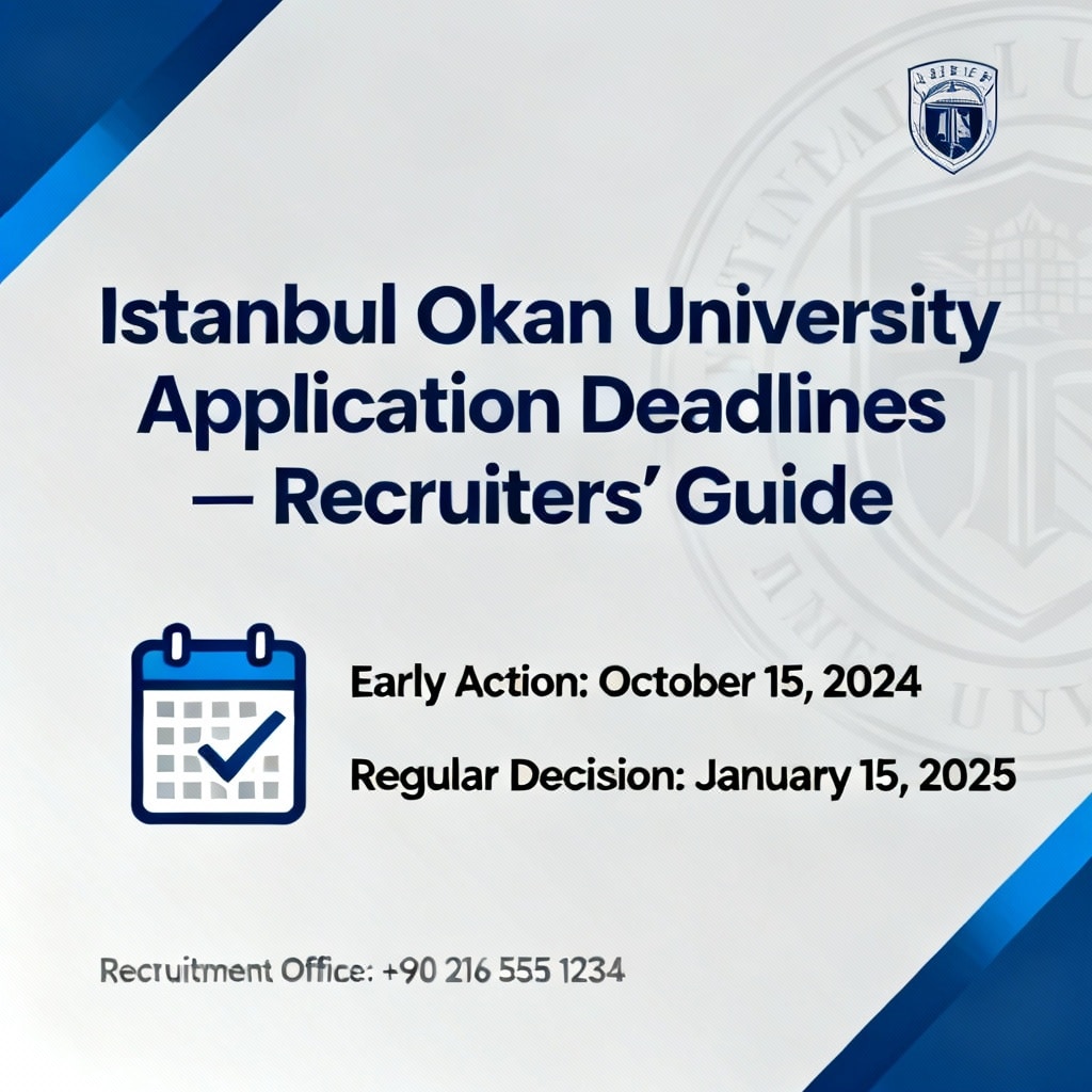 Istanbul Okan University Application Deadlines — Recruiters’ Guide