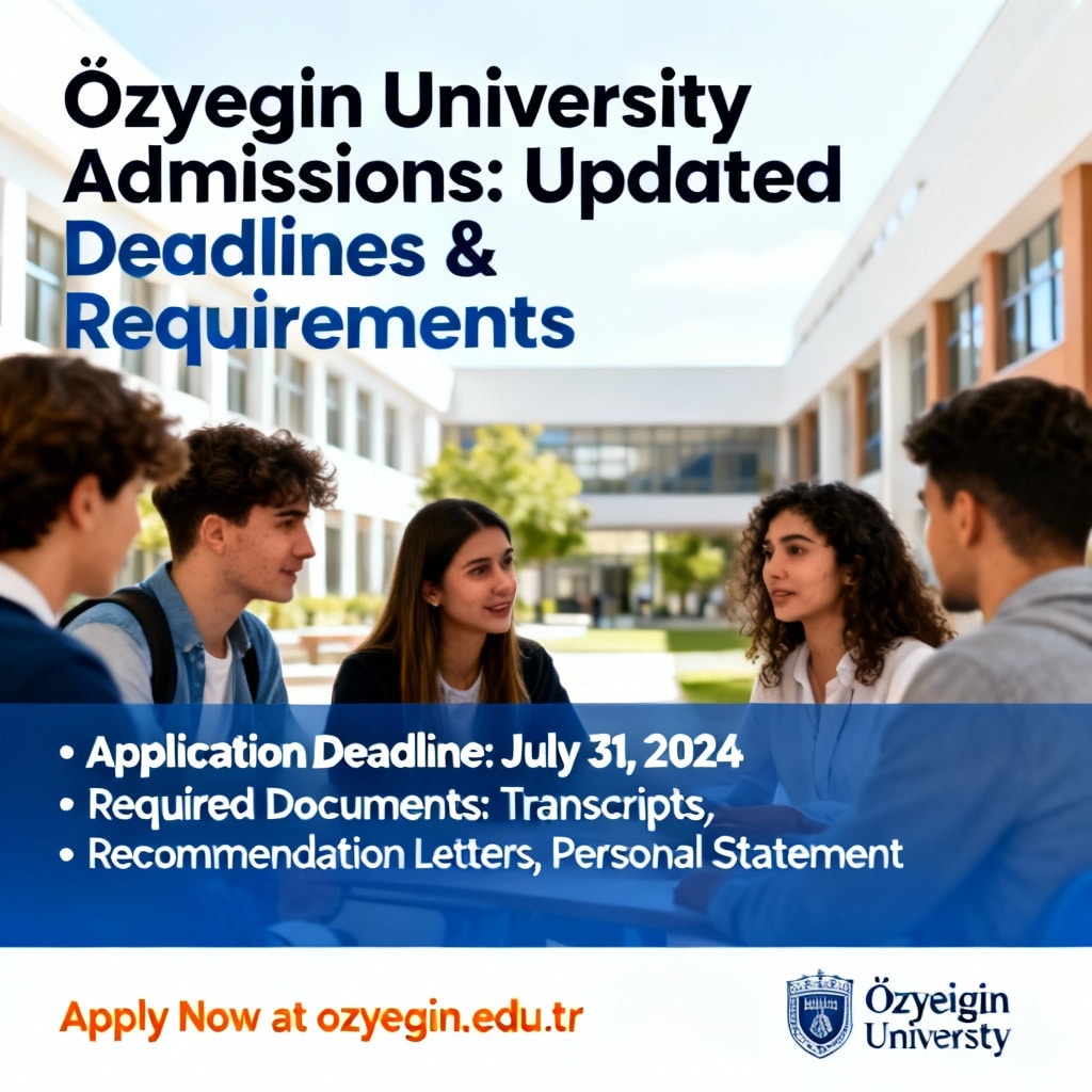Özyeğin University Admissions: Updated Deadlines & Requirements