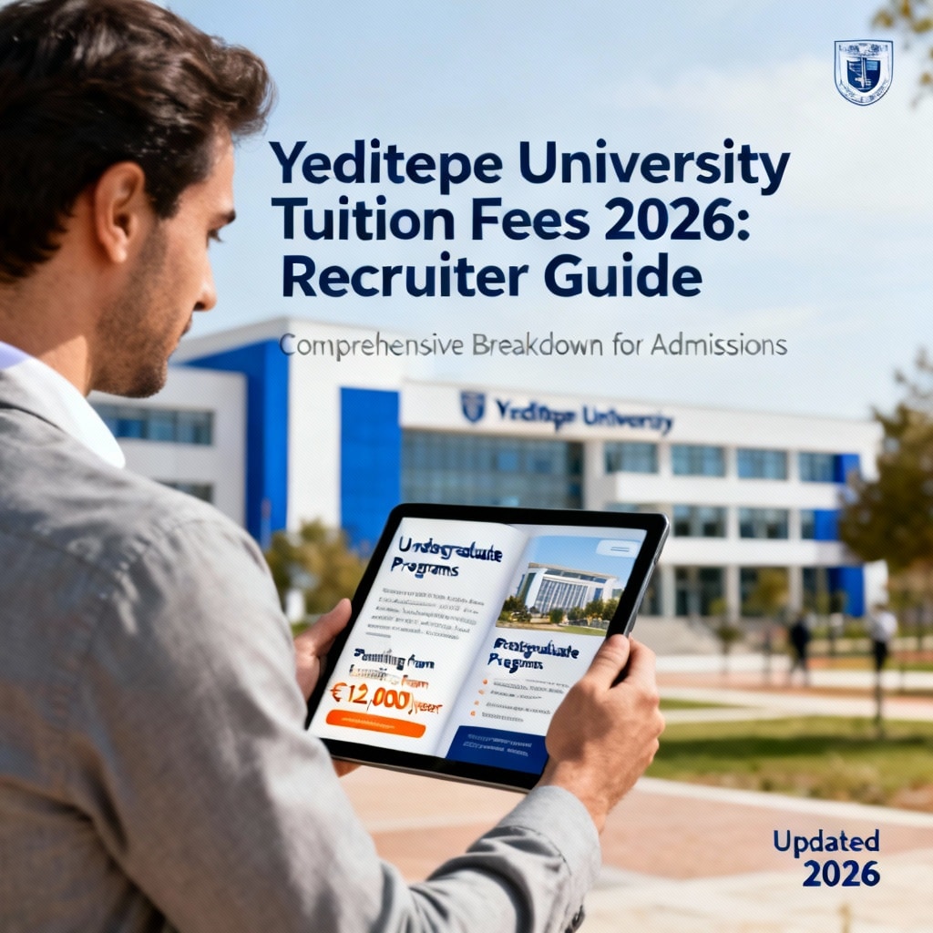 Yeditepe University Tuition Fees 2026: Recruiter Guide