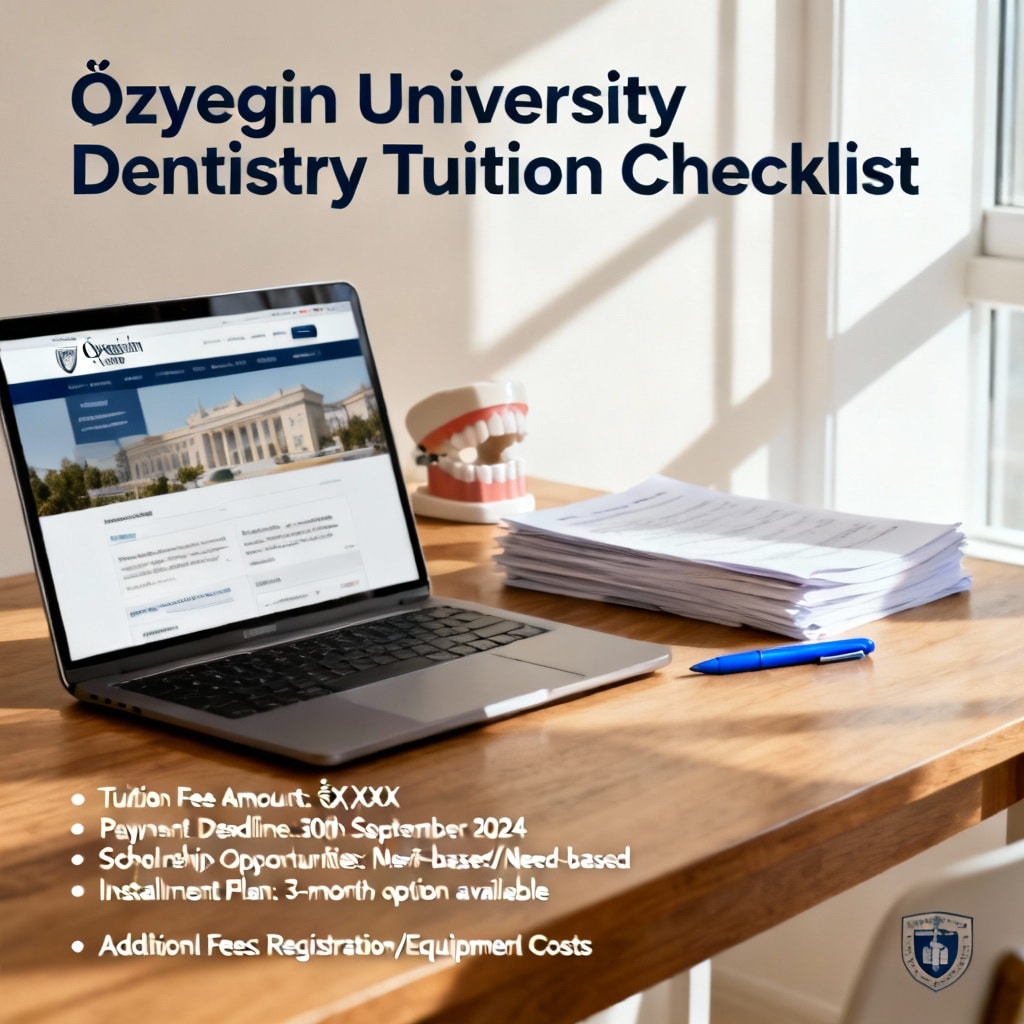 Özyeğin Üniversitesi Diş Hekimliği Harç Kontrol Listesi