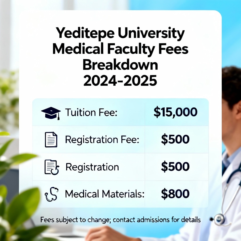 Yeditepe University Medical Faculty Fees Breakdown