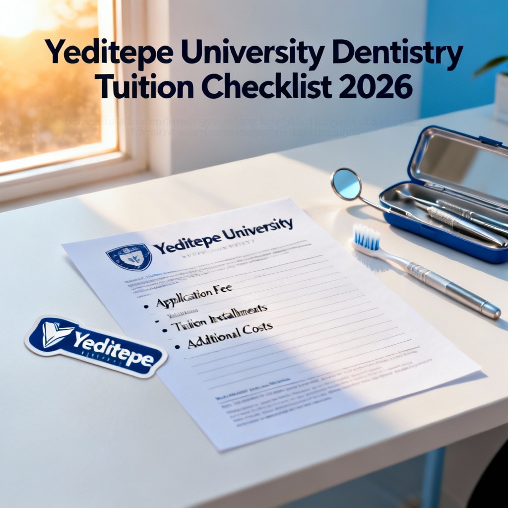 Yeditepe University Dentistry Tuition Checklist 2026